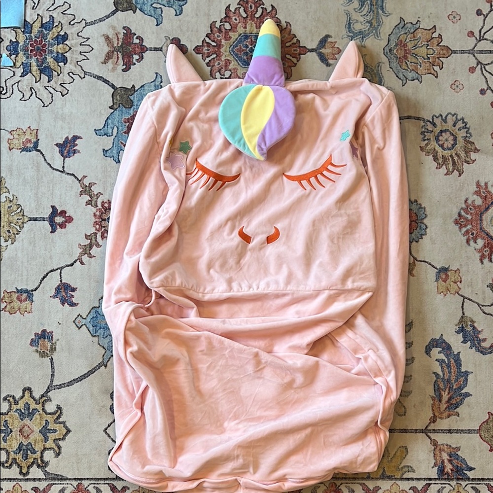 Unicorn Pink Kids stuffie holder “beanbag”